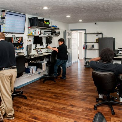 Inside a Click IT franchise retail computer repair store
