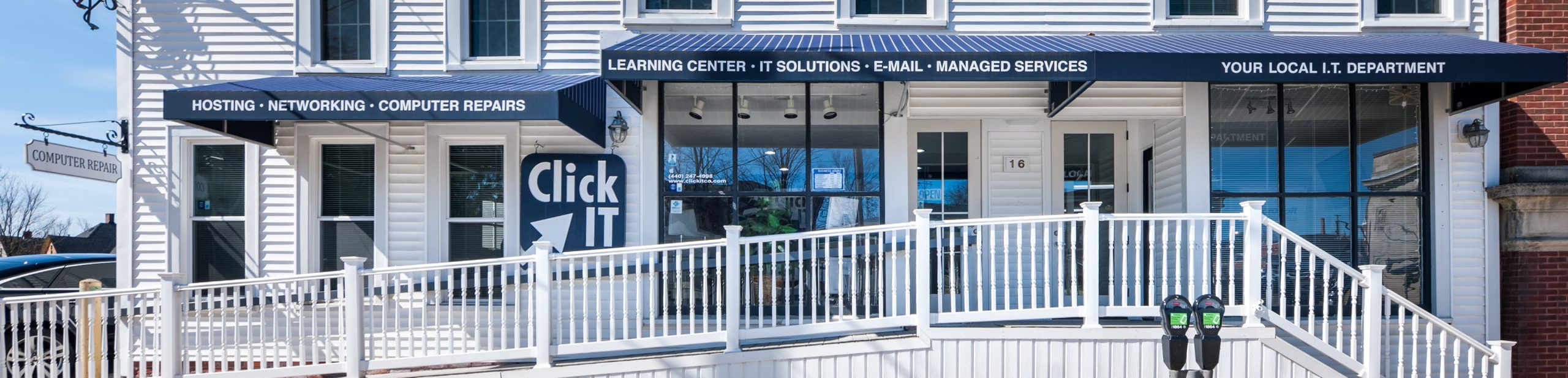 Click IT company storefront in Chagrin Falls Ohio