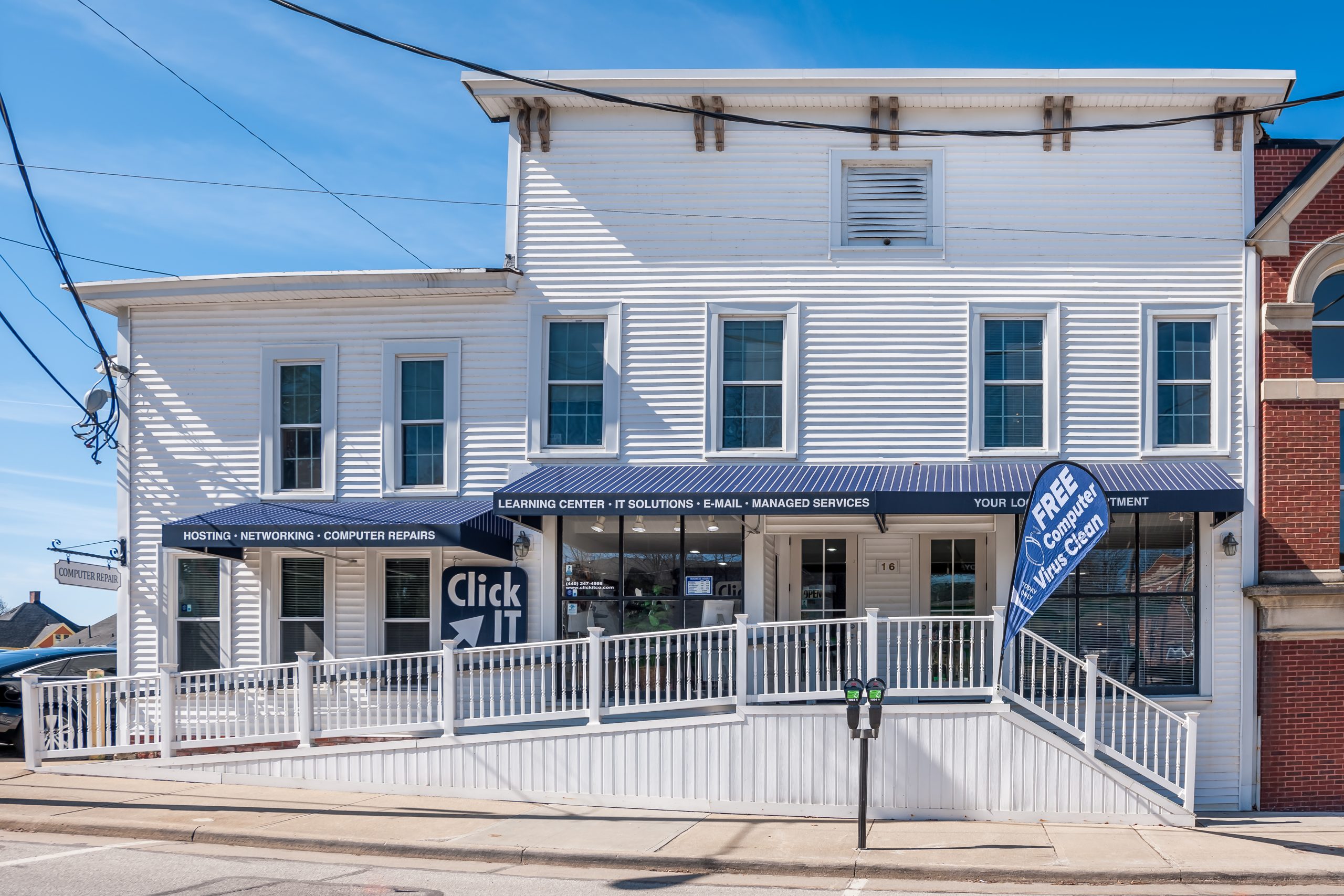 Inside a Click IT franchise storefront